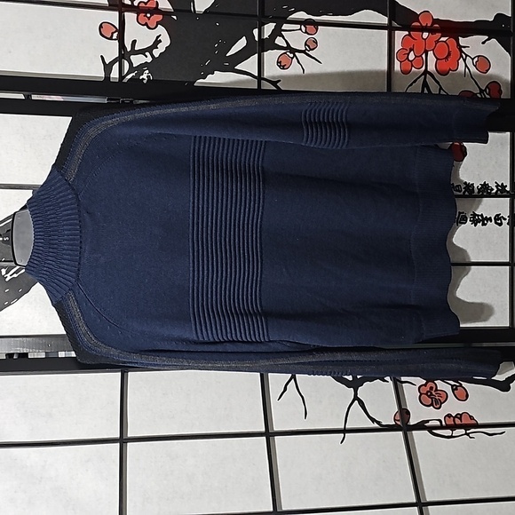 Obermeyer Vince Knit 1/2 Zip Sweater Size Small Admiral NWT - Picture 12 of 12